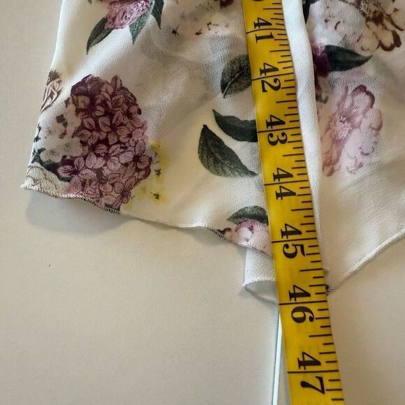 Torrid Floral Chiffon Empire Waist, Asymmetric Hem Dress Size 1X Soft Girl - Picture 14 of 14